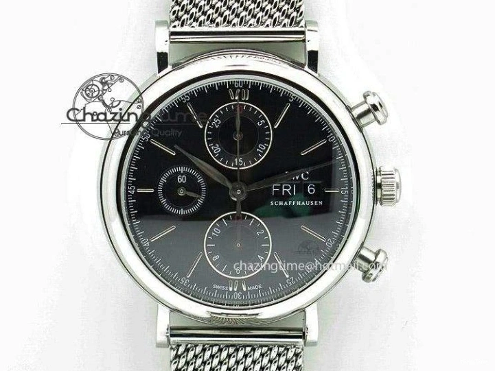 MIROTIME 0212 Mark XVIII IW327001 V6F Best Edition Black Dial On Black Leather Strap A Tailored 7307